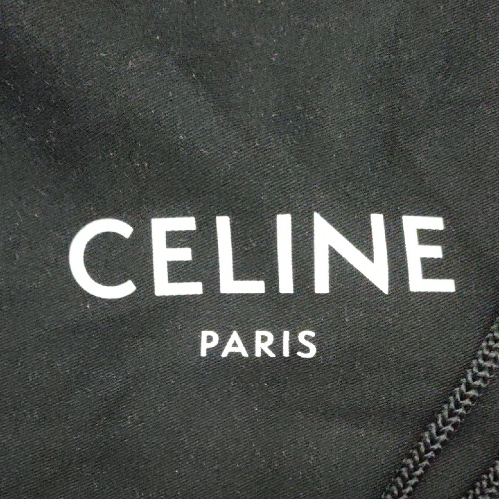 Celine Black Canvas Drawstring Backpack - image 2